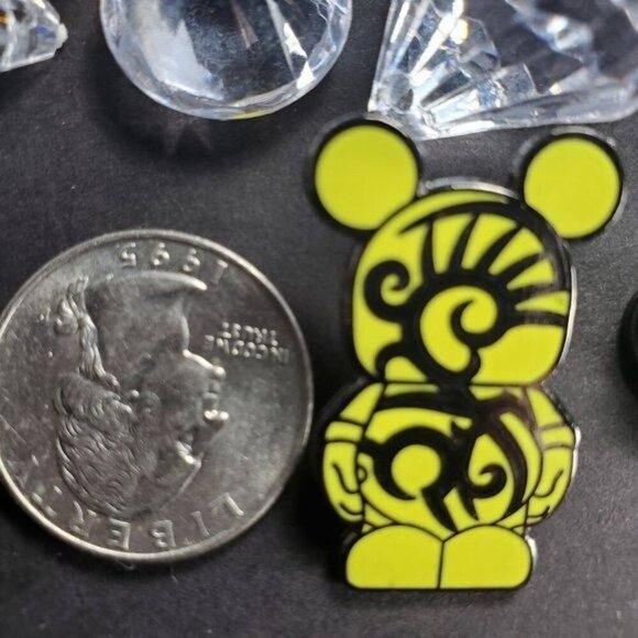 Disney Mickey Mouse Trading Pin Tribal Swirl Vinylmation Lapel Pin Jewelry Pin - Picture 2 of 5